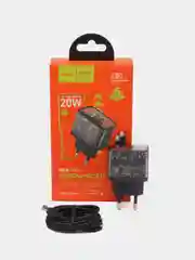 Кабель type c, кабель тайпси Hoco N34 dual-port PD20W+QC3.0(Type-C to Type-C)