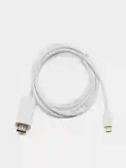 Белый кабель TYPE C-HDMI для подключения ноутбука, смартфона или планшета к ТВ, 1.8 метра