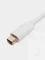 Белый кабель TYPE C-HDMI для подключения ноутбука, смартфона или планшета к ТВ, 1.8 метра