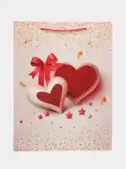Кораллово-розовый пакетподарочный 31*40*12см RQ-895-L