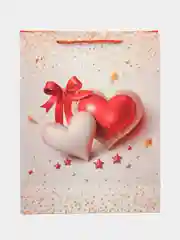 Кораллово-розовый пакетподарочный 31*40*12см RQ-895-L