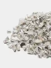 Серебряная стеклянная крошка Color Si, 3-6мм, 100гр, для декора и творчества, Color Si