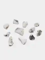 Серебряная стеклянная крошка Color Si, 3-6мм, 100гр, для декора и творчества, Color Si