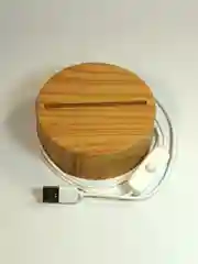 Прозрачный подарочный 3D светильник - ночник с кнопкой вкл/выкл, питание USB, подарок на 8 марта