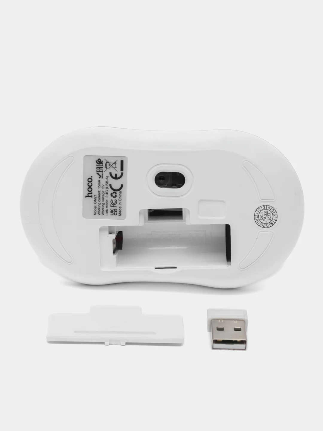 HOCO PREMIUM Мышь Hoco GM21 Platinum 2.4G business wireless mouse - White gray