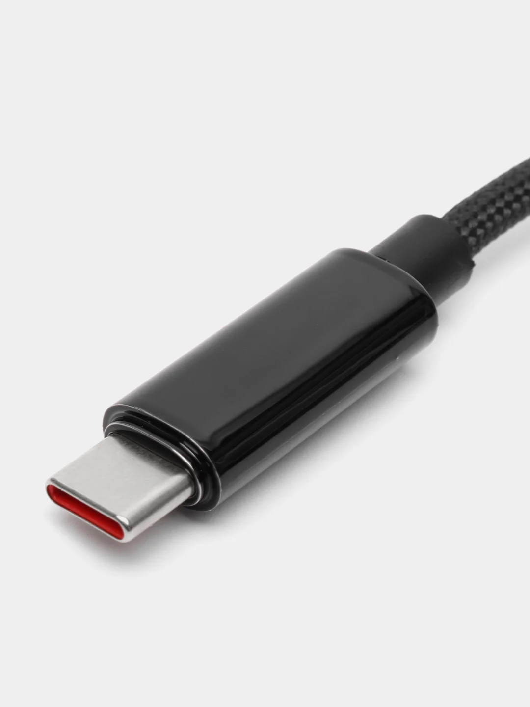 Кабель type c, кабель тайпси  Hoco U125 Benefit 5A  быстрая зарядка - Black