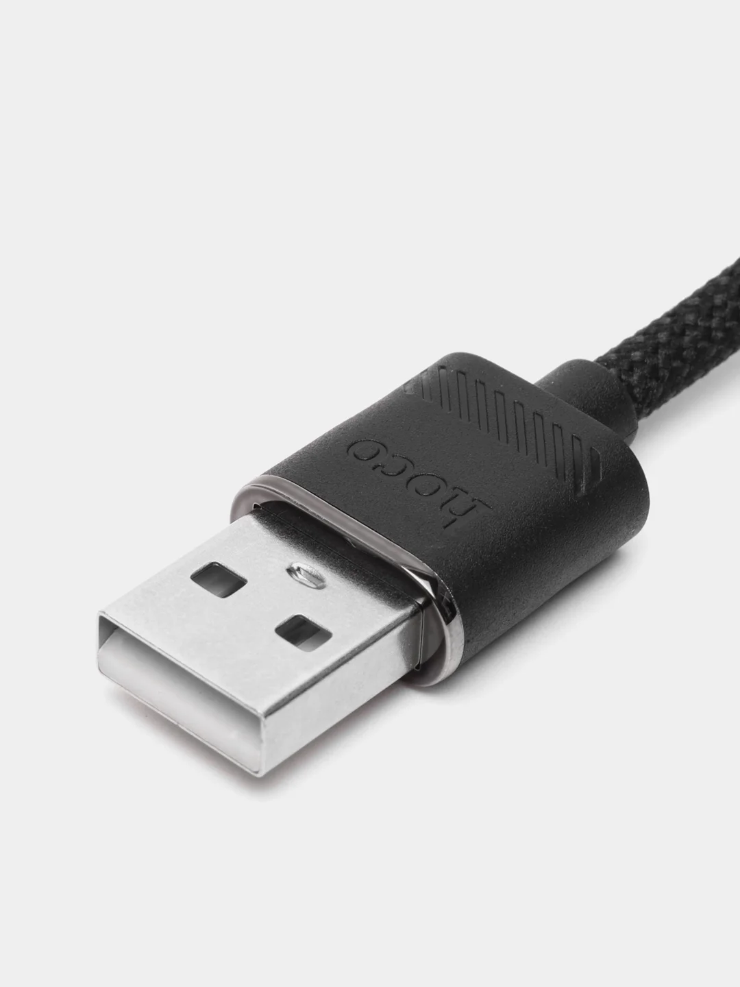 Кабель зарядный для айфона lightning для iphone Hoco U127 серебристо - серый