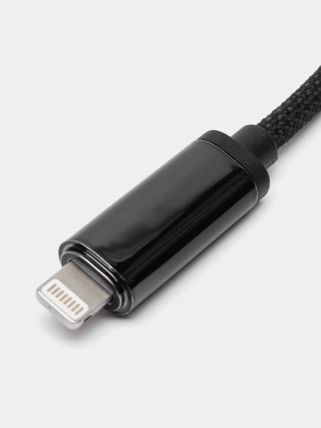 Кабель зарядный для айфона lightning для iphone Hoco U127 серебристо - серый