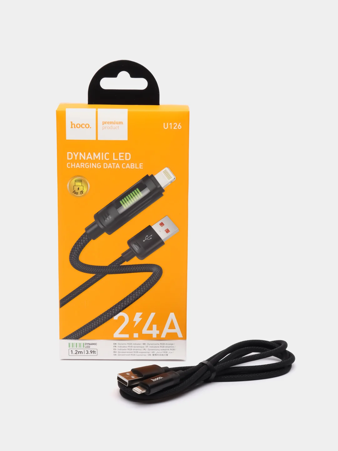 Кабель зарядный для айфона lightning для iphone Hoco U126 IP