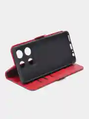 Красный чехол-книжка  Infinix Note 30 Pro (Инфиникс ноут 30 про) с боковым магнитом