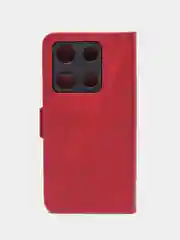 Красный чехол-книжка  Infinix Note 30 Pro (Инфиникс ноут 30 про) с боковым магнитом