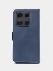 Синий чехол-книжка  Infinix Note 30 Pro (Инфиникс ноут 30 про) с боковым магнитом