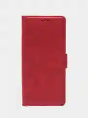 Красный чехол-книжка Infinix HOT 40 i (Инфиникс Хот 40 Ай) c боковым магнитом