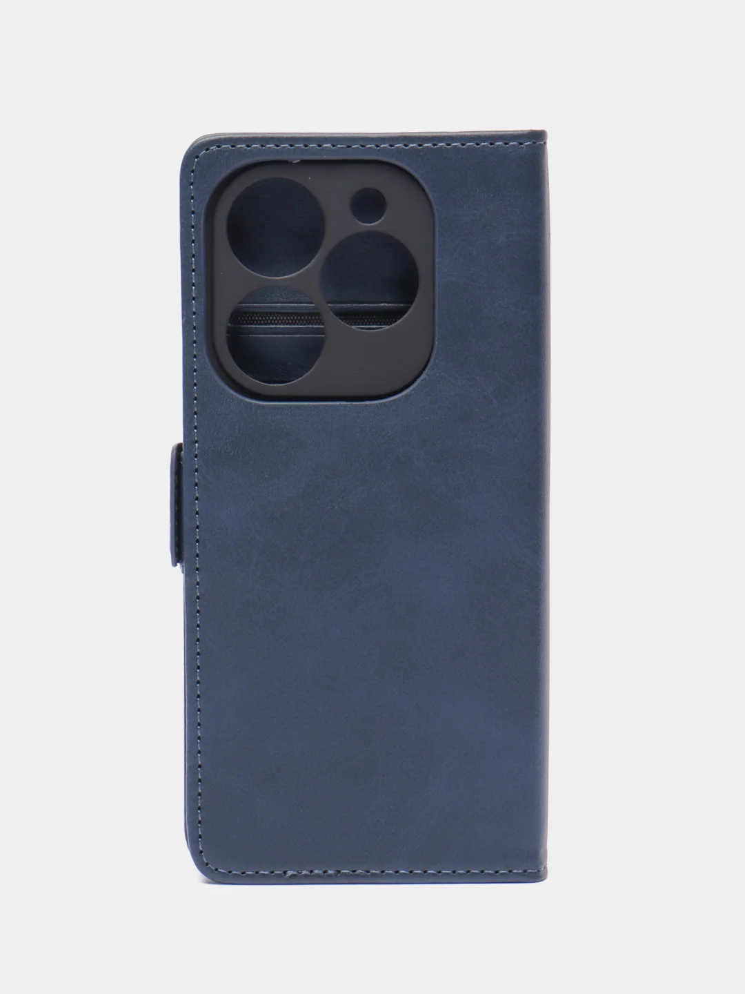 Синий чехол-книжка Infinix HOT 40 i (Инфиникс Хот 40 Ай) c боковым магнитом