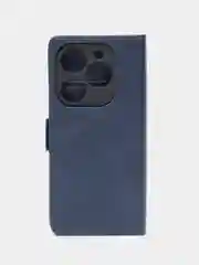 Синий чехол-книжка Infinix HOT 40 i (Инфиникс Хот 40 Ай) c боковым магнитом
