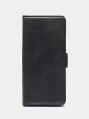 Черный чехол-книжка Infinix HOT 40 i (Инфиникс Хот 40 Ай) c боковым магнитом