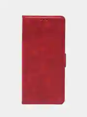 Красный чехол-книжка Tecno Spark 20 Pro (Техно Спарк 20 Про) с боковым магнитом