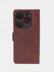 Коричневый чехол-книжка Tecno Spark 20 / Tecno Spark 20C ( Техно спарк 20/20С) с боковым магнитом