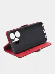 Красный чехол-книжка Tecno Spark 20 / Tecno Spark 20C ( Техно спарк 20/20С) с боковым магнитом