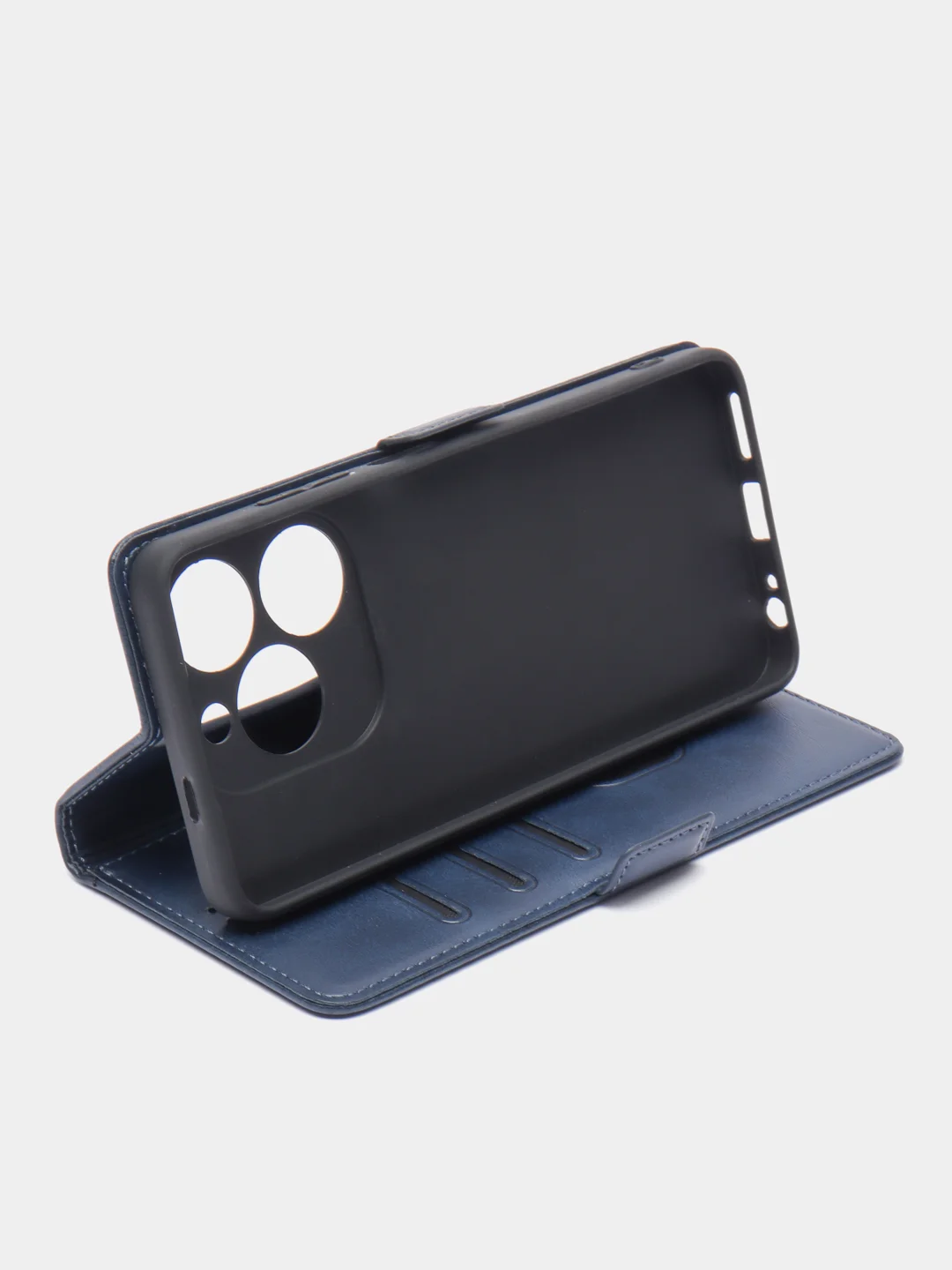 Синий чехол-книжка Tecno Spark 20 / Tecno Spark 20C ( Техно спарк 20/20С) с боковым магнитом