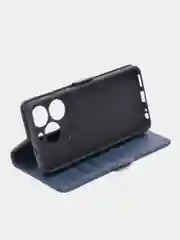 Синий чехол-книжка Tecno Spark 20 / Tecno Spark 20C ( Техно спарк 20/20С) с боковым магнитом