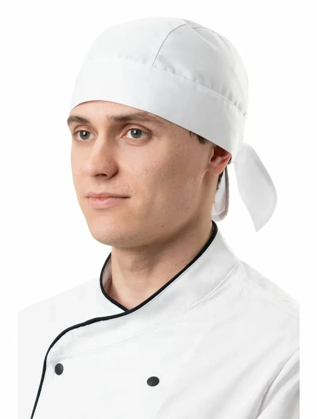 Белый колпак поварской. Бандана поварская.
