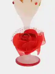 Красный свечи с декором, набор 2 бокала в коробке