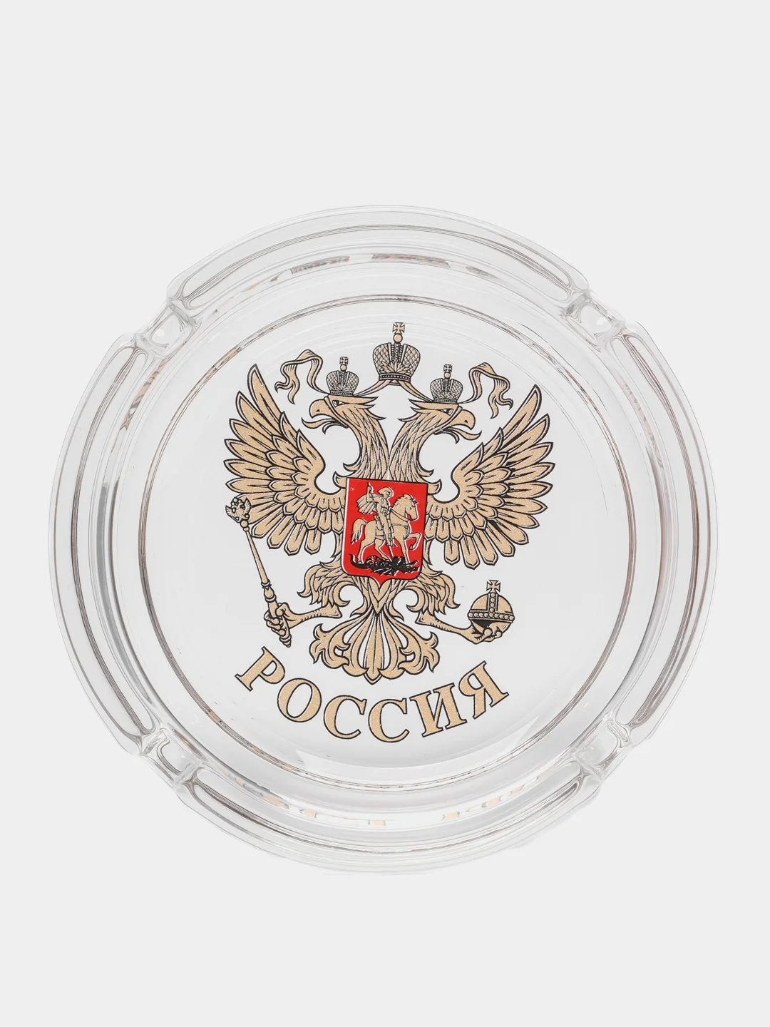 Золотой подарочный набор: пепельница + 6 стопок, 50 мл