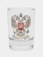 Золотой подарочный набор: пепельница + 6 стопок, 50 мл