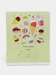 Мятный тетрадь в клетку "Lovely candy", 18 л