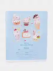 Небесно-голубой тетрадь в клетку "Lovely candy", 18 л