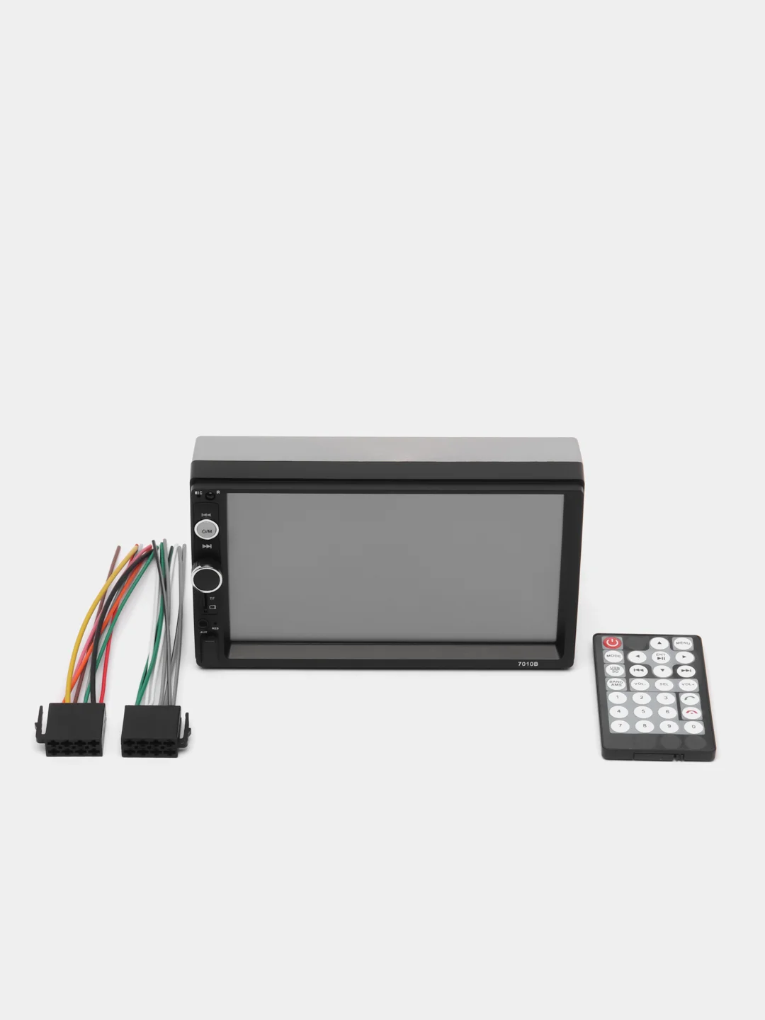 Черный магнитола автомобильная, автомагнитола, USB Bluetooth AUX FM  дисплей 7", 2 DIN