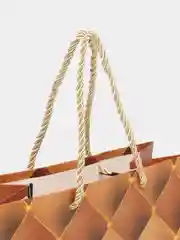 Бронзовый пакет бум. 18*23*10см  Бант RQ-882S
