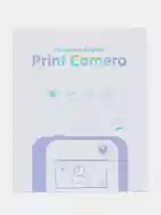Розовый фотоаппарат принтер моментальной печати/ Мини фото принтер