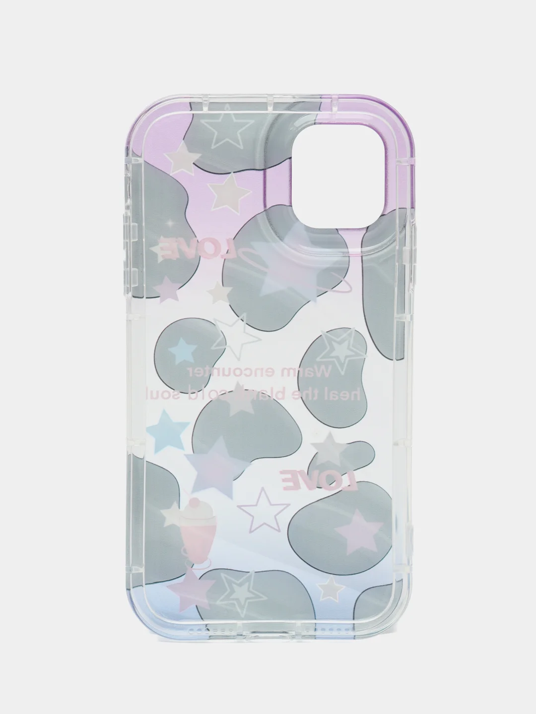 Золотой чехол на iPhone 7/8 Plus/X/XS/XR/11/12/13/14 Pro Max/15 Pro (Айфон Про Макс), прозрачный