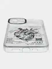 Бронзовый чехол на iPhone 7/8 Plus/X/XS/XR/11/12/13/14 Pro Max/15 Pro (Айфон Про Макс), прозрачный