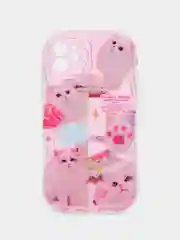 Вишнёвый чехол на iPhone 7/8 Plus/X/XS/XR/11/12/13/14 Pro Max/15 Pro (Айфон Про Макс), прозрачный