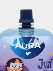 Голубой гель для душа Карамель-Попкорн, Лаванда, Манго-Папайя AURA, 250 мл