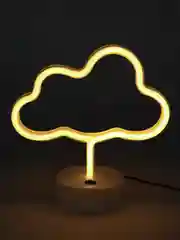 Светло-жёлтый светильник неоновый (USB в комплекте)