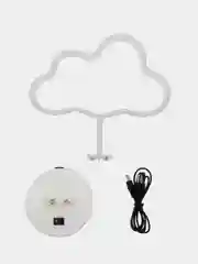 Светло-жёлтый светильник неоновый (USB в комплекте)