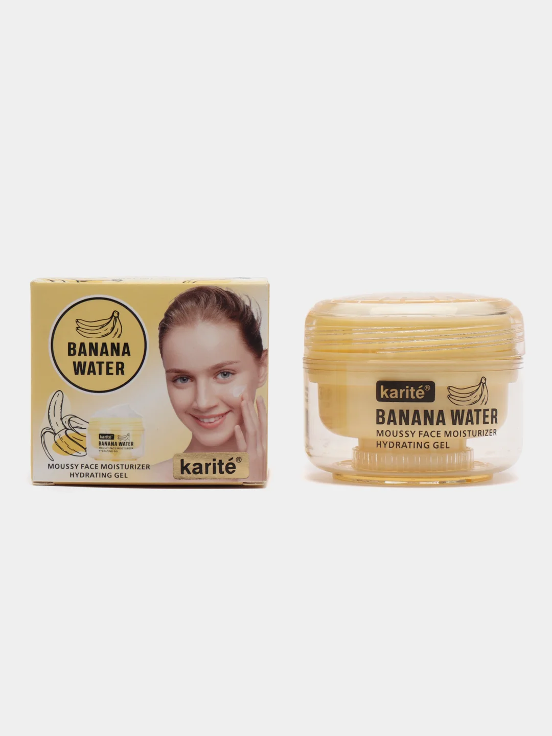 Крем-гель для лица Banana Water, увлажняющий, питательный, с экстрактом и ароматом банана