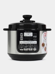 Мультиварка-скороварка Moulinex CE620D32, 1000Вт, серебристый/черный