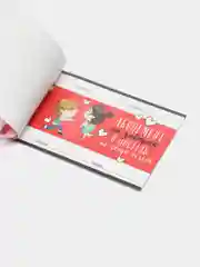 Красный чековая книжка купонов желаний для пары, на 14 февраля, 10 х 6 см