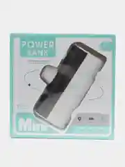 Белый компактный внешний аккумулятор, повер банк мини, 5000 mAh