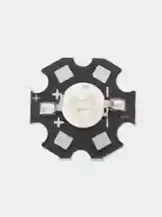 3 штуки! Мощный светодиод ES-STAR-1W Зеленый, 60-70 Люменов, 520-525nm (Ф)