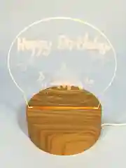Белый подарочный 3D светильник - ночник с кнопкой вкл/выкл, питание USB, подарок