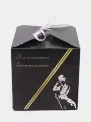 Тёмно-зелёный коробка подарочная "8 марта!", складная, 14 х 14 х 14 см