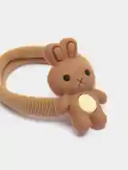 Коричневый детские резинки для волос "Зверёк", 2 шт