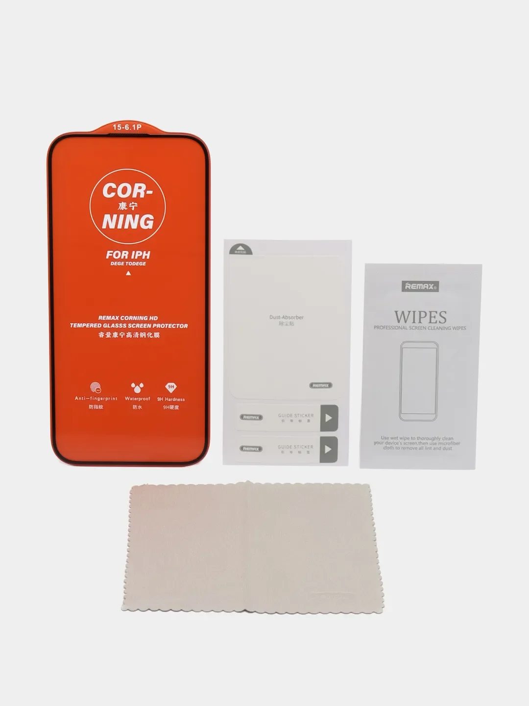 Защитное стекло Remax Corning на iPhone 15 ProMax, 15 Pro, 15, 14 Pro Max, 14 pro, 14