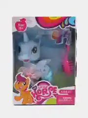 Голубой маленькая фигурка пони
